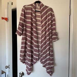 Women’s Stripe Open Cardigan